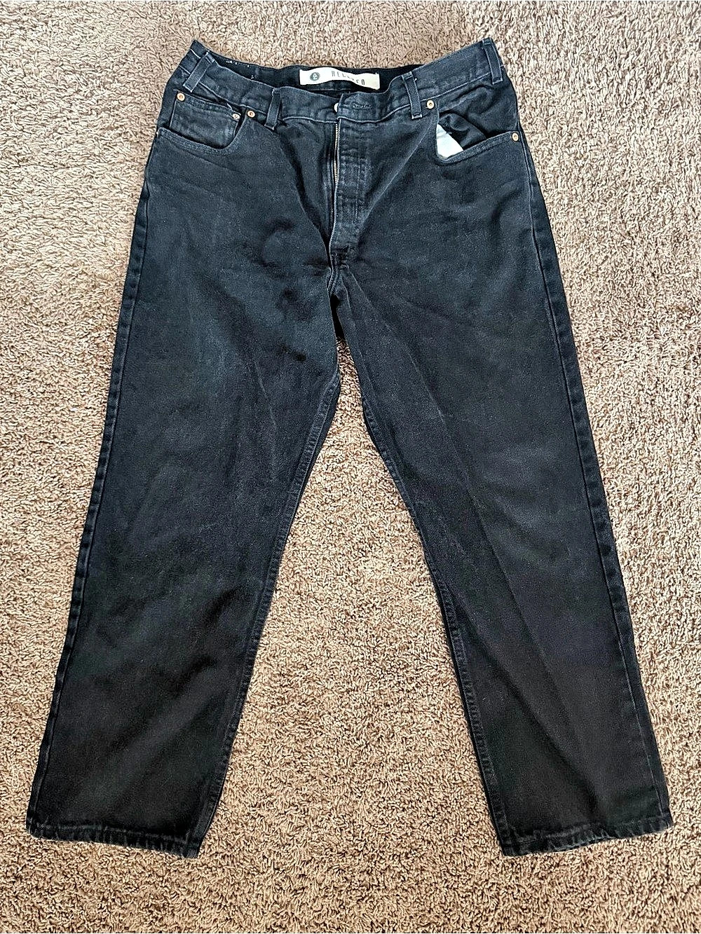 VTG Arizona Jean Co. Relaxed Fit Black Jeans Made in USA